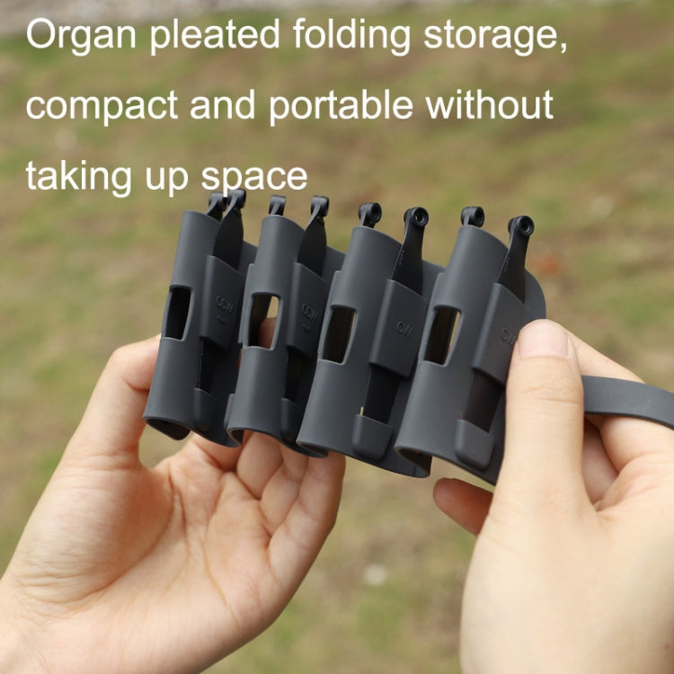 Sunnylife MM3-SN443 For Mini 3 Pro Propeller Blades + Silicone Folding Storage Bag(Blue Strip+Gray Bag) - DIY Propeller by Sunnylife | Online Shopping South Africa | PMC TechLife | Buy Now Pay Later Mobicred