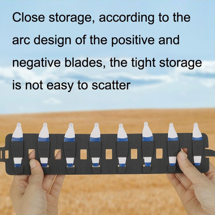 Sunnylife MM3-SN443 For Mini 3 Pro Propeller Blades + Silicone Folding Storage Bag(Red Strip+Gray Bag) - DIY Propeller by Sunnylife | Online Shopping South Africa | PMC TechLife | Buy Now Pay Later Mobicred