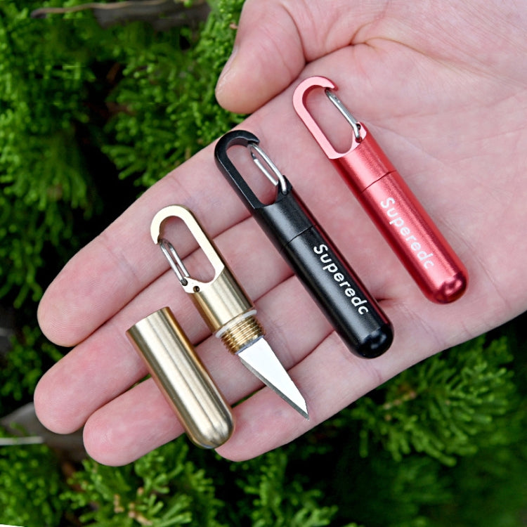 Keychain Pendant Small Knife Portable Art Cutting Knife(Aluminum Alloy Black) - Burin &Cutting Knife by PMc TechLife | Online Shopping South Africa | PMc TechLife | Buy Now Pay Later Mobicred