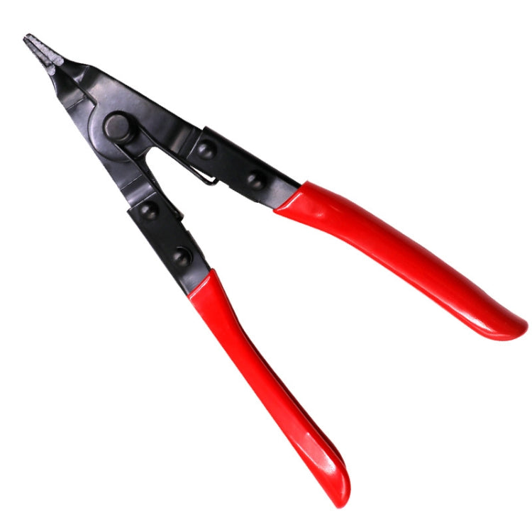 Reinforced Flat Circlip Pliers Flat-mouth Snap Ring Pliers(Red) - Pliers by PMC TechLife | Online Shopping South Africa | PMC TechLife | Buy Now Pay Later Mobicred