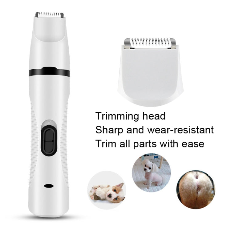 Pet USB Electric Shaver Dog Hair Trimming Nail Polisher - Electric Clipper by PMC TechLife | Online Shopping South Africa | PMC TechLife | Buy Now Pay Later Mobicred