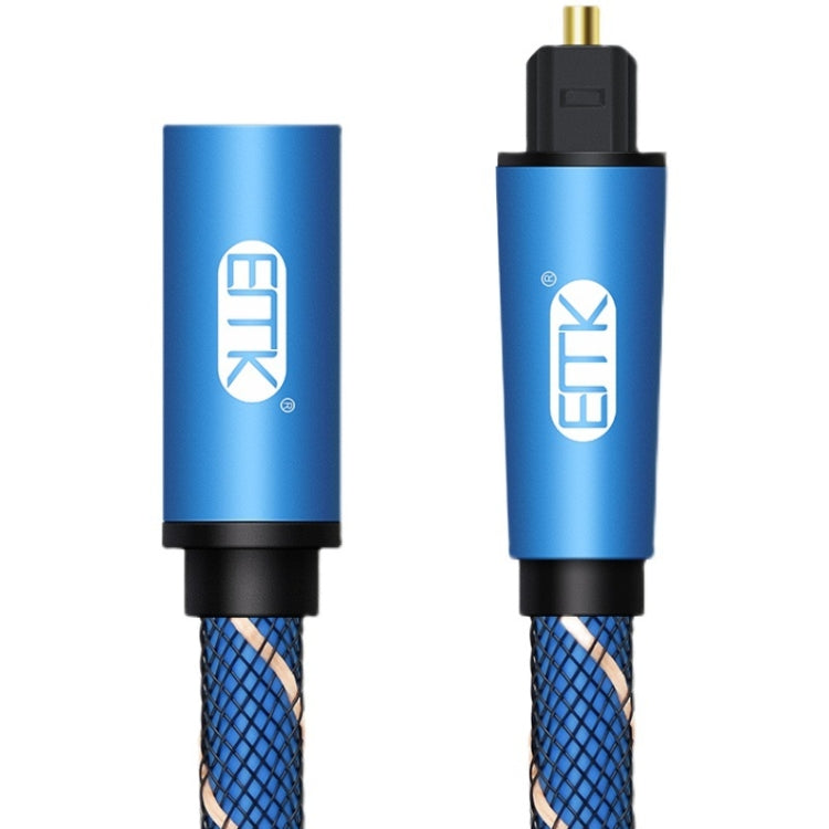 EMK Male To Female SPDIF Paired Digital Optical Audio Extension Cable, Cable Length: 1.5m (Blue) - free shipping - PMC Jewellery - Order now!