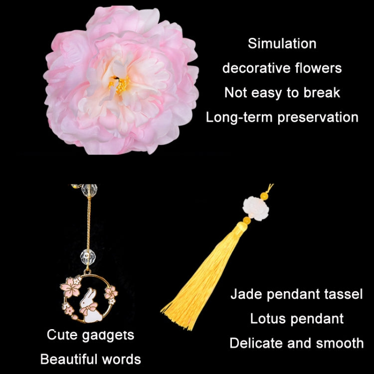 Moon Festival Hand Lantern Children Handmade DIY Materials, Color: Peach Pink Peony - Holiday Lights by PMC TechLife | Online Shopping South Africa | PMC TechLife | Buy Now Pay Later Mobicred