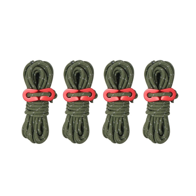 4 PCS / Set CLS Outdoor Camp Reflective Wind-Proof Camping Support Rod(Army Green) - Tents & Accessories by CLS | Online Shopping South Africa | PMC TechLife | Buy Now Pay Later Mobicred