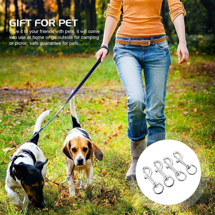 Stainless Steel Swivel Single Hook Pet Leash Hook, Specification: 70mm - Hooks by PMC TechLife | Online Shopping South Africa | PMC TechLife | Buy Now Pay Later Mobicred
