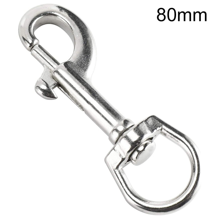 Stainless Steel Swivel Single Hook Pet Leash Hook, Specification: 80mm - Hooks by PMC TechLife | Online Shopping South Africa | PMC TechLife | Buy Now Pay Later Mobicred