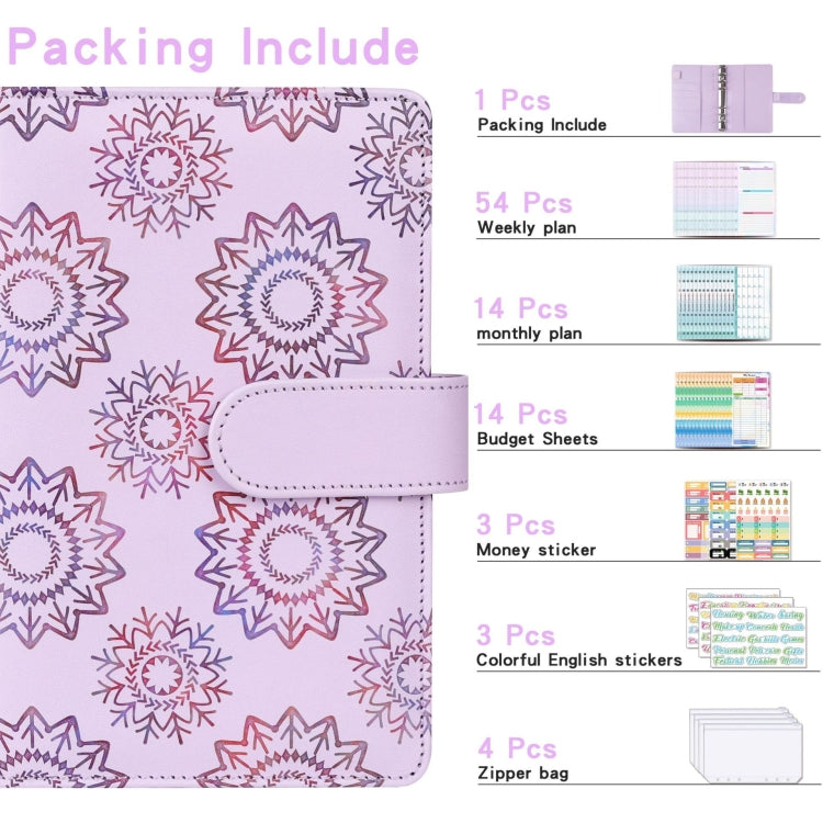 A6 Cash Budget Book Schedule Weekly Plan Monthly Plan Loose-leaf Notepad(Pink) - Notebooks by PMc TechLife | Online Shopping South Africa | PMc TechLife | Buy Now Pay Later Mobicred