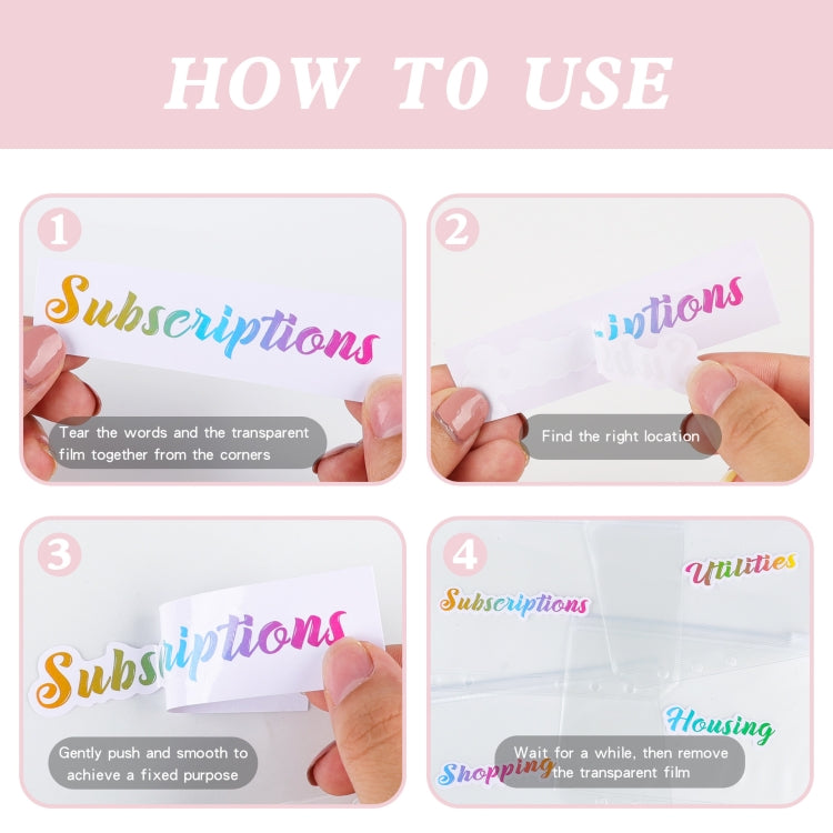 A6 Cash Budget Book Schedule Weekly Plan Monthly Plan Loose-leaf Notepad(Pink) - Notebooks by PMc TechLife | Online Shopping South Africa | PMc TechLife | Buy Now Pay Later Mobicred