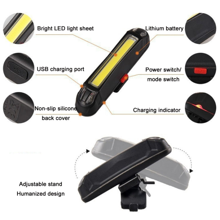LED Rechargeable Bicycle Warning Strip Tail Light(OPP Red&Blue Light) - Taillights by PMC TechLife | Online Shopping South Africa | PMC TechLife | Buy Now Pay Later Mobicred