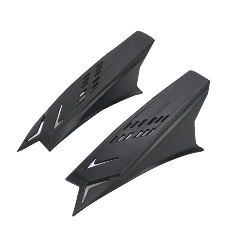1 Pair Motorcycle Helmet  Horns Plastic Paste Decoration(Dumb Black) - Ornamental Parts by PMC TechLife | Online Shopping South Africa | PMC TechLife