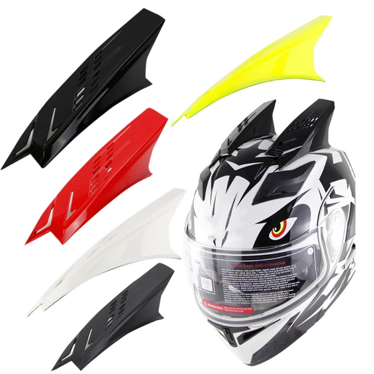 1 Pair Motorcycle Helmet  Horns Plastic Paste Decoration(Shiny Black) - Ornamental Parts by PMC TechLife | Online Shopping South Africa | PMC TechLife | Buy Now Pay Later Mobicred