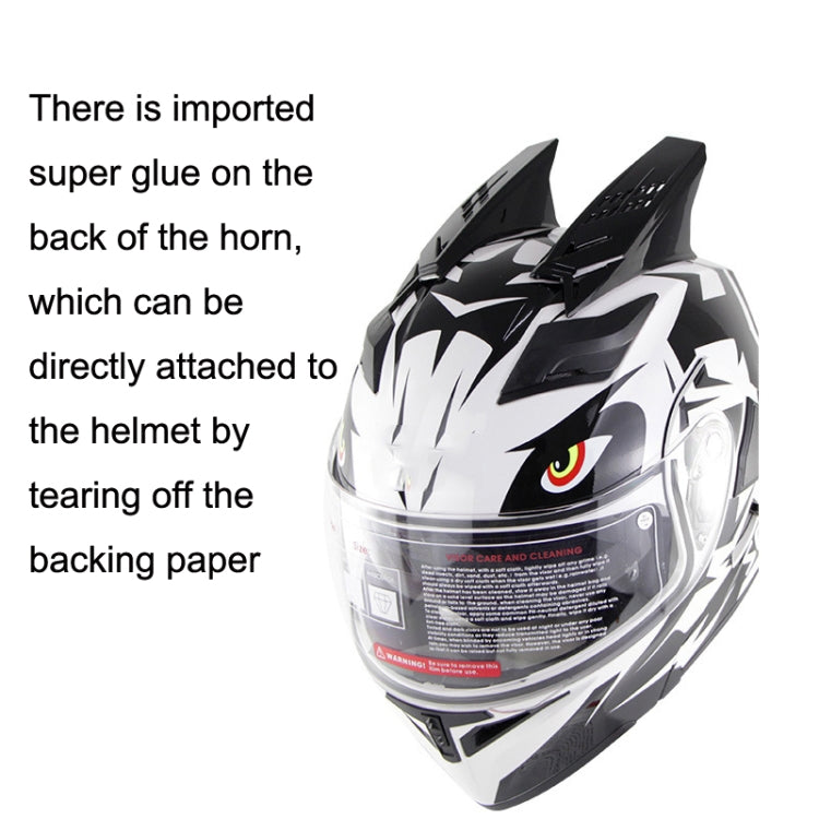 1 Pair Motorcycle Helmet  Horns Plastic Paste Decoration(Red) - Ornamental Parts by PMC TechLife | Online Shopping South Africa | PMC TechLife | Buy Now Pay Later Mobicred