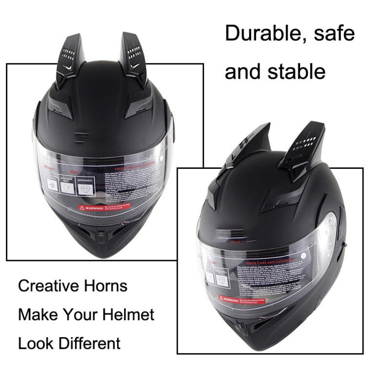 1 Pair Motorcycle Helmet  Horns Plastic Paste Decoration(Yellow) - Ornamental Parts by PMC TechLife | Online Shopping South Africa | PMC TechLife | Buy Now Pay Later Mobicred