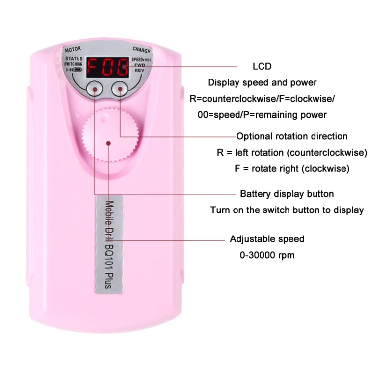 Portable Electric Pen Nail Removal Tool Mini Nail Polishing Machine(US Plug) - Grinding Tools & Accessories by PMC TechLife | Online Shopping South Africa | PMC TechLife | Buy Now Pay Later Mobicred