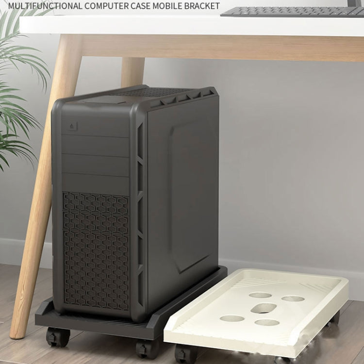 036-1 Desktop Computer Host Increased Rack with Wheels, Spec: Universal Wheel (Black) - free shipping - PMC TechLife - Order now!