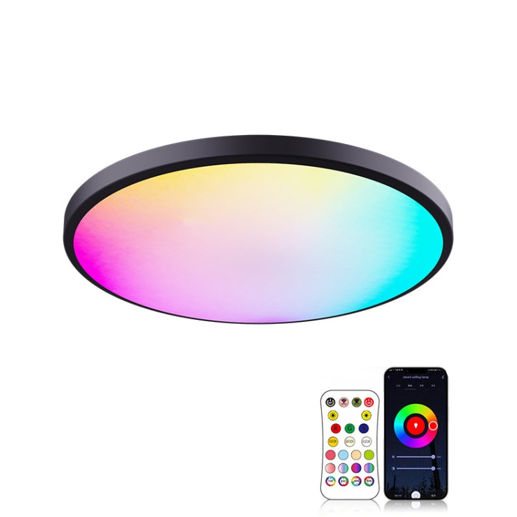 RGBCW Smart Graffiti App Voice Ceiling Light, Voltage: EU Standard 220V-240V(Black Frame) - Smart Light Bulbs by PMC TechLife | Online Shopping South Africa | PMC TechLife | Buy Now Pay Later Mobicred