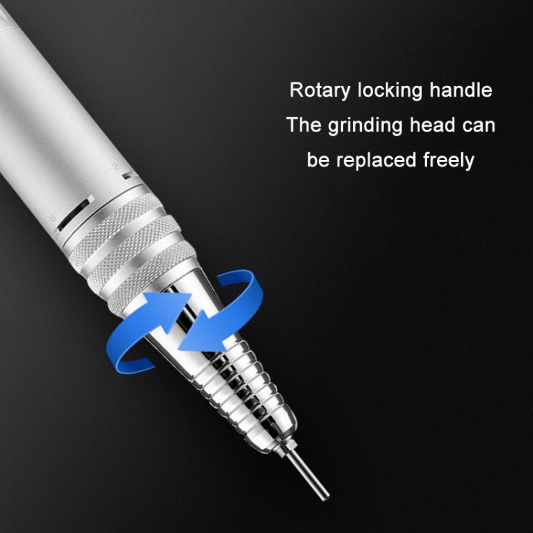 BLUEQUE Plug-in Portable Nail Art Carbon Brush Grinder, Specification: EU Plug (Black) - Grinding Tools & Accessories by PMC TechLife | Online Shopping South Africa | PMC TechLife | Buy Now Pay Later Mobicred