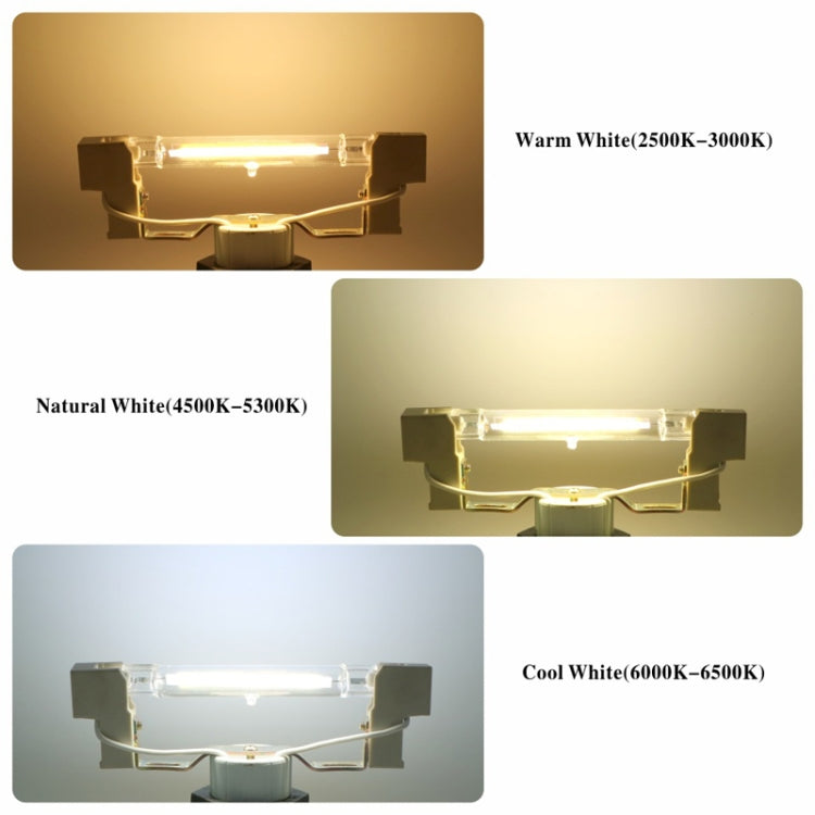 78MM 10W R7S LED COB Dimmer Glass Lamp Double-end Horizontal Plug-in Light(220v Natural White Light) - LED Blubs & Tubes by PMc TechLife | Online Shopping South Africa | PMc TechLife | Buy Now Pay Later Mobicred
