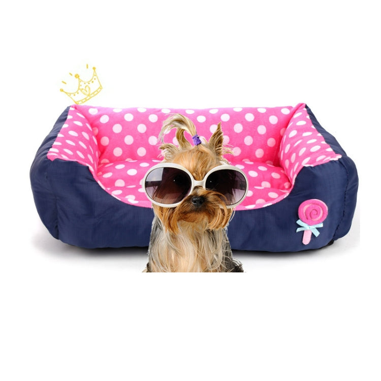 Cartoon Pet Kennel Square Cushion For Small And Medium Pet, Specification: L(Blue) - Beds by PMC TechLife | Online Shopping South Africa | PMC TechLife
