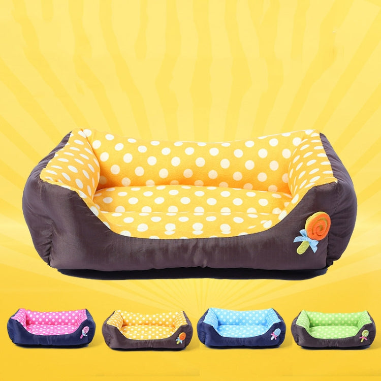 Cartoon Pet Kennel Square Cushion For Small And Medium Pet, Specification: L(Blue) - Beds by PMC TechLife | Online Shopping South Africa | PMC TechLife