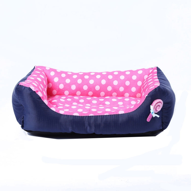 Cartoon Pet Kennel Square Cushion For Small And Medium Pet, Specification: L(Pink) - Beds by PMC TechLife | Online Shopping South Africa | PMC TechLife