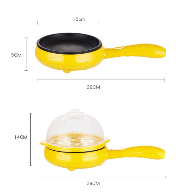 350W Electric Egg Omelette Cooker Frying Pan Steamer Cooker,EU Plug,Style: Single Layer Set Yellow - free shipping - PMC TechLife - Order now!