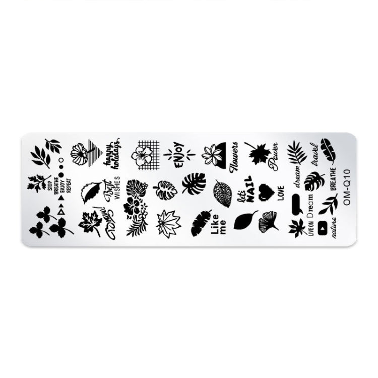 5 PCS Nail Art Print Template Nail Art Tools(OMQ-10) - free shipping - PMC Jewellery - Order now!