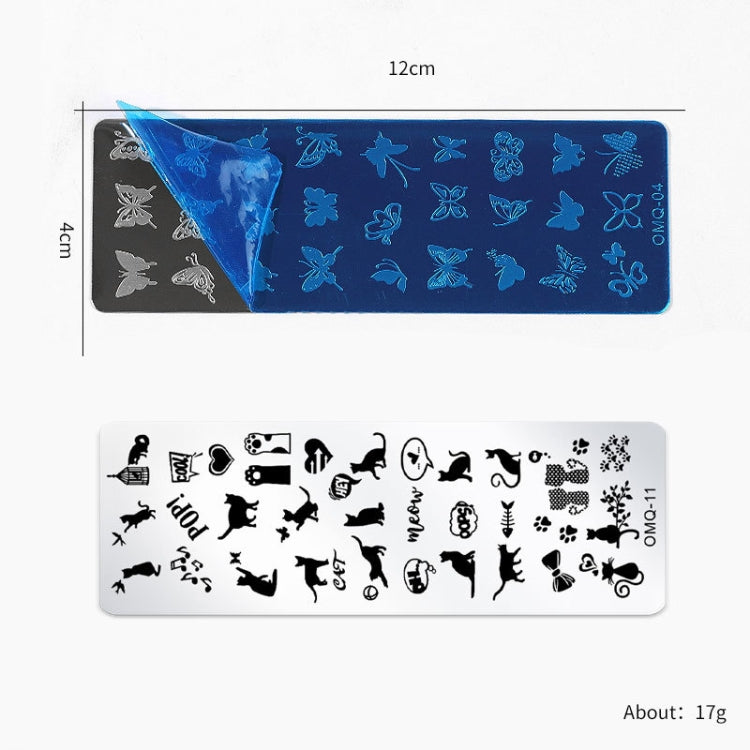 5 PCS Nail Art Print Template Nail Art Tools(OMQ-10) - free shipping - PMC Jewellery - Order now!