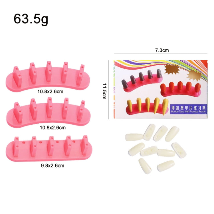 3 Sets Adhesive-Free Nail Practice Stand Nail Display Stand(01 White) - free shipping - PMC Jewellery - Order now!