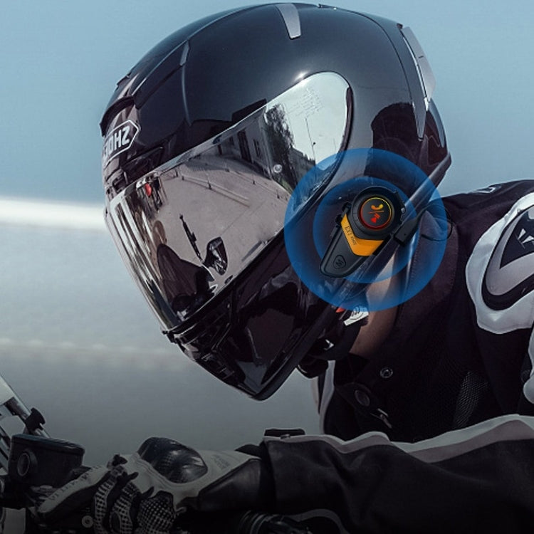 Motorcycle Helmet Call Music Navigation Bluetooth Headset, Color: Yellow(Hard Pipe Microphone) - Motorcycle Walkie Talkie by PMC TechLife | Online Shopping South Africa | PMC TechLife | Buy Now Pay Later Mobicred