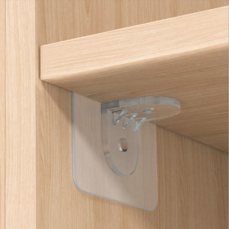 4pcs /Set Simple Firm Load Bearing Wardrobe Layered Partition Bracket, Size: Large 7cm - Furniture Accessories by PMC TechLife | Online Shopping South Africa | PMC TechLife