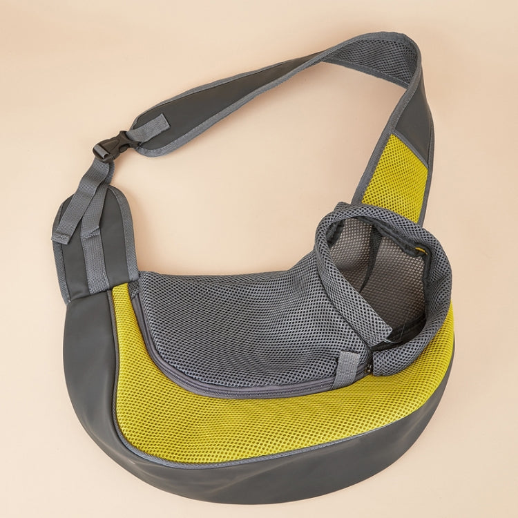 Pet Bag Widened Shoulder Strap Breathable Messenger Cat Bag,Size: Small(Yellow) - Pet Bags by PMC TechLife | Online Shopping South Africa | PMC TechLife | Buy Now Pay Later Mobicred
