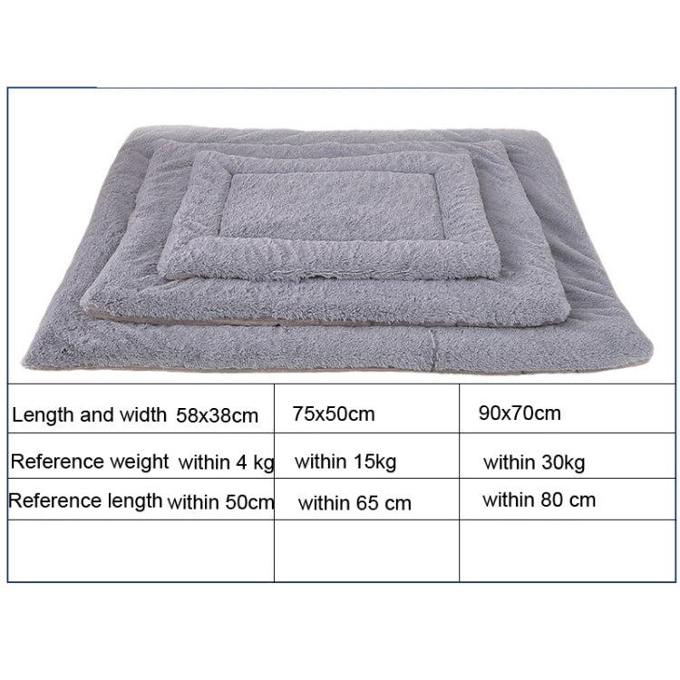 Double Sided Pet Mat Four Seasons Warm Dog Blanket,Size: L(Wick Strip Khaki) - free shipping - PMC TechLife - Order now!