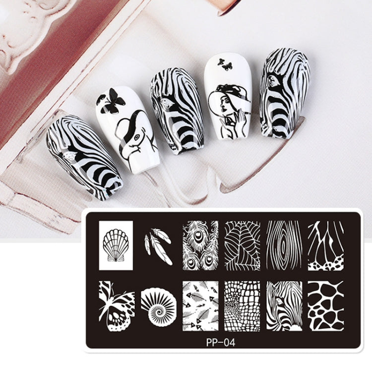 Butterfly Dream Nail Art Printed Steel Plate(E084-14) - Nail Stickers by PMC Jewellery | Online Shopping South Africa | PMC Jewellery | Buy Now Pay Later Mobicred