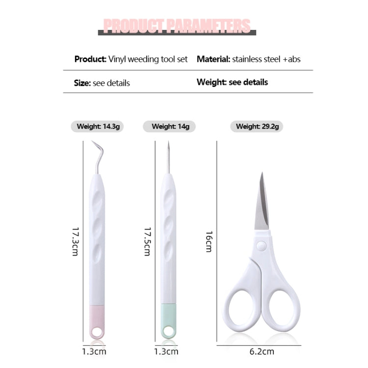 6 In 1 Vinyl Weeding Tool Set DIY Silhouette Embossed Engraving Tool - free shipping - PMC TechLife - Order now!