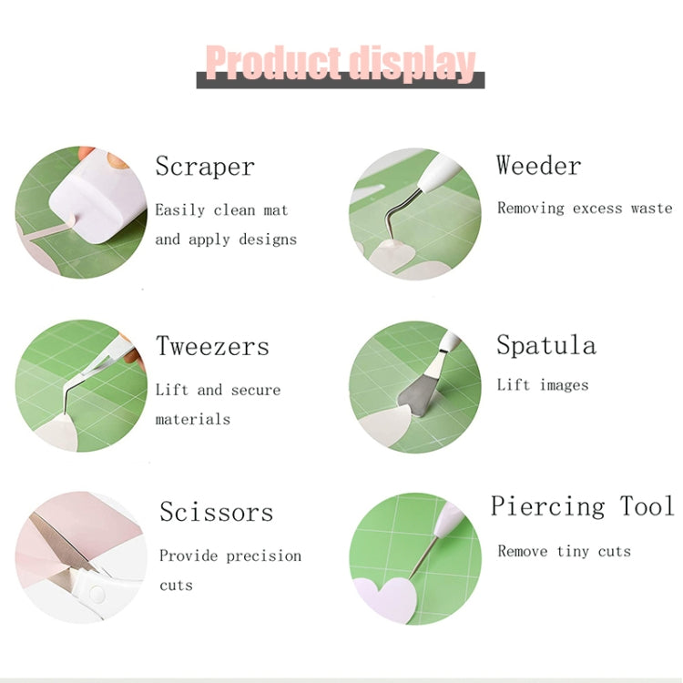 6 In 1+Recycler+Bag Vinyl Weeding Tool Set DIY Silhouette Embossed Engraving Tool - Burin &Cutting Knife by PMC TechLife | Online Shopping South Africa | PMC TechLife