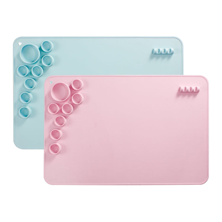 Silicone Children Drawing Pad Wipeable Washable Paint Palettes(Pink) - Art Supplies by PMC TechLife | Online Shopping South Africa | PMC TechLife