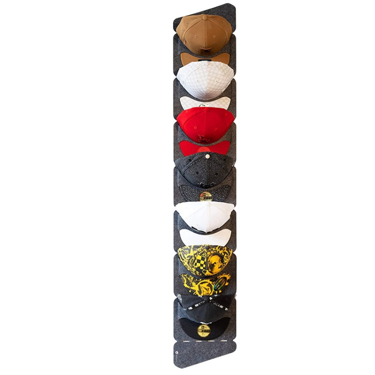 Felt Baseball Cap Display Stand Non-woven Hanging Storage Bag,Style: 7 Grids Single Row 3mm - Storage Bags by PMC TechLife | Online Shopping South Africa | PMC TechLife | Buy Now Pay Later Mobicred