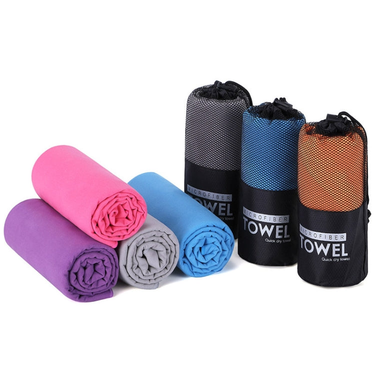 Absorbent Quick Dry Sports Towel Microfiber Bath Towel 76x152cm(Gray Round Mesh Bag) - Sports Towels by PMC TechLife | Online Shopping South Africa | PMC TechLife