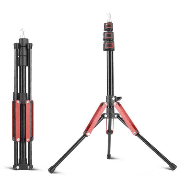 Aluminum Alloy Folding Mobile Phone Stand Live Selfie Floor Stand(Red) - Stand by PMC TechLife | Online Shopping South Africa | PMC TechLife | Buy Now Pay Later Mobicred