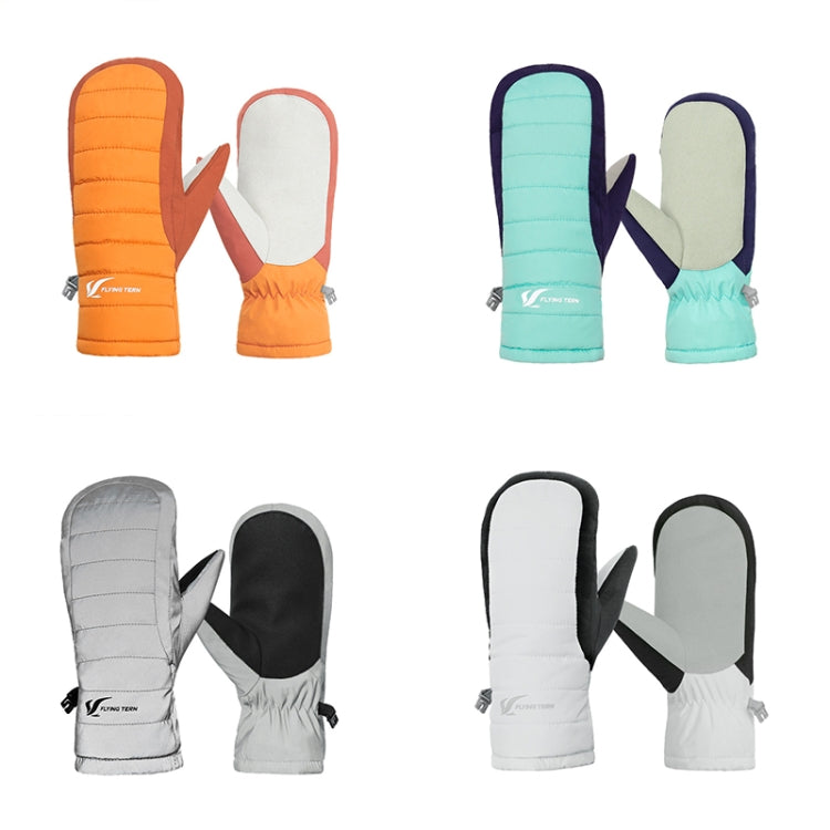 FLYING TERN 307 Outdoor Sports Fleece Waterproof Wear-resistant Children Gloves(Reflective Silver) - free shipping - PMc TechLife - Order now!