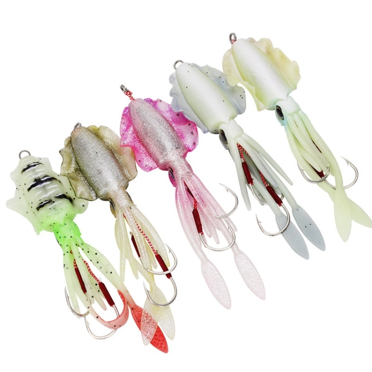 15cm 60g Sea Fishing Fake Bait Deep Sea Squid Soft Bait, Style: A1051 With Lead - Fishing Hooks by PMC TechLife | Online Shopping South Africa | PMC TechLife