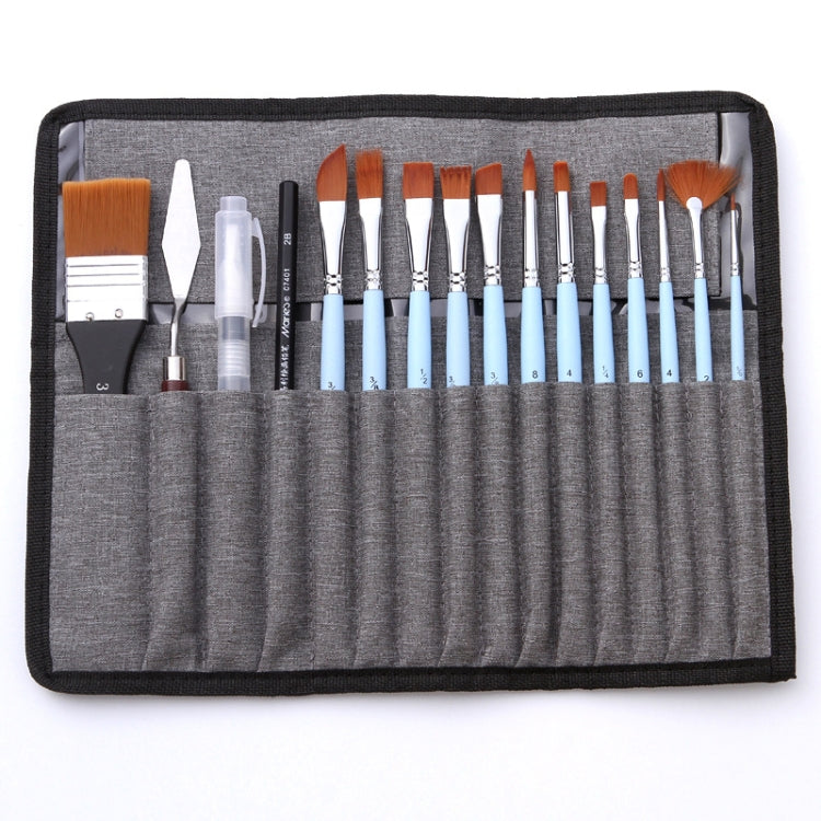 18 In 1 Multipurpose Nylon Hair Watercolor Paintbrush Acrylic Paintbrush(Light Blue) - Art Supplies by PMc TechLife | Online Shopping South Africa | PMc TechLife | Buy Now Pay Later Mobicred