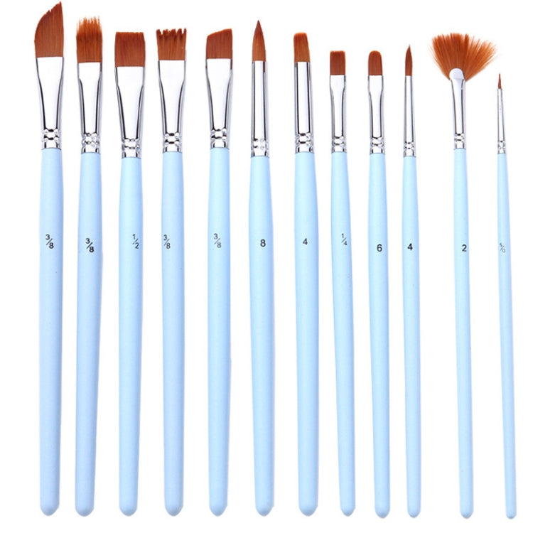 18 In 1 Multipurpose Nylon Hair Watercolor Paintbrush Acrylic Paintbrush(Light Blue) - Art Supplies by PMc TechLife | Online Shopping South Africa | PMc TechLife | Buy Now Pay Later Mobicred
