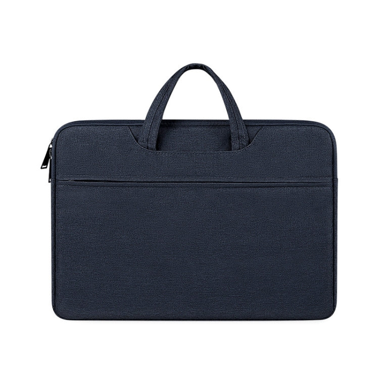 ST01 Large-Capacity Waterproof Shock-Absorbing Laptop Handbag, Size: 15.6 inches(Navy Blue) - free shipping - PMC TechLife - Order now!