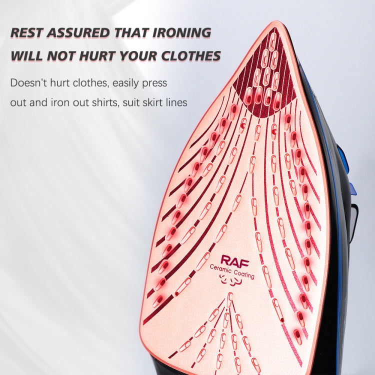 RAF R.1215 Three-Speed Thermostatic Ceramic Soleplate Electric Iron, EU Plug(Black Gold) - free shipping - PMC TechLife - Order now!