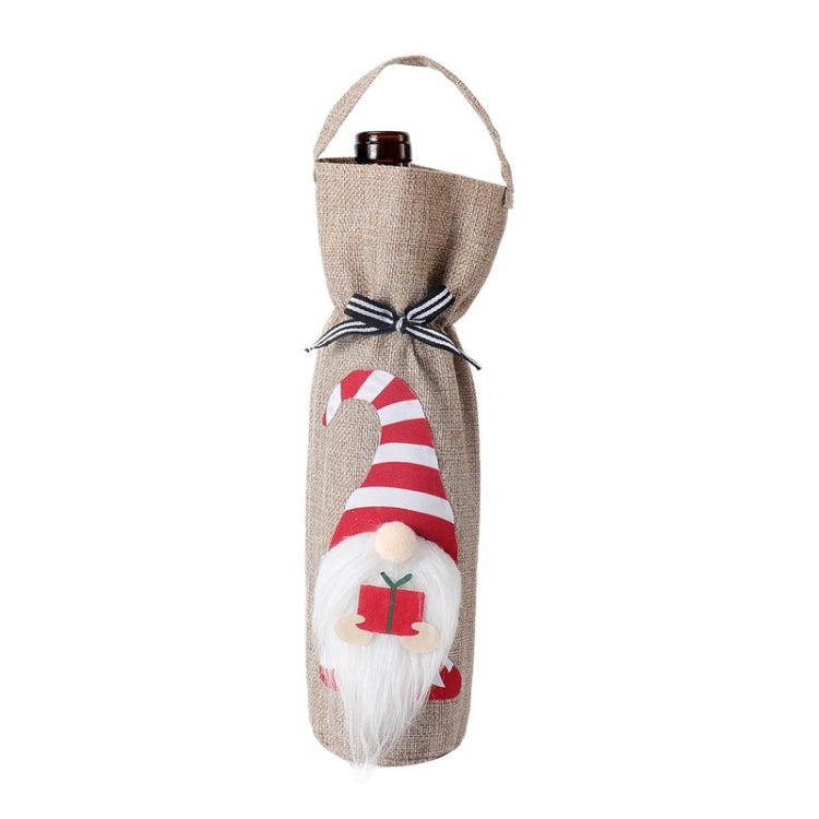 Christmas Decoration Supplies Tote Bottle Cover Champagne Red Wine Bag(Nordic Style) - Gift Bags & Boxes by PMC TechLife | Online Shopping South Africa | PMC TechLife