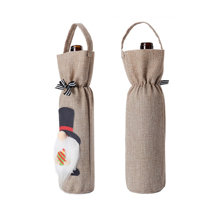Christmas Decoration Supplies Tote Bottle Cover Champagne Red Wine Bag(Nordic Style) - Gift Bags & Boxes by PMC TechLife | Online Shopping South Africa | PMC TechLife