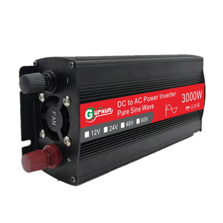 Gurxun Sine Wave Inverter 3000W 12/24/48/60V To 220V Car Boost Converter, Specification: 24V-220V -  by PMC TechLife | Online Shopping South Africa | PMC TechLife