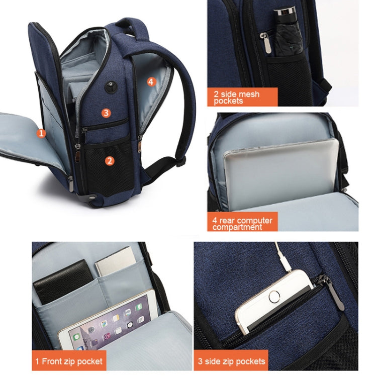 Cationic SLR Backpack Waterproof Photography Backpack with Headphone Cable Hole(Red) - Backpack by PMC TechLife | Online Shopping South Africa | PMC TechLife